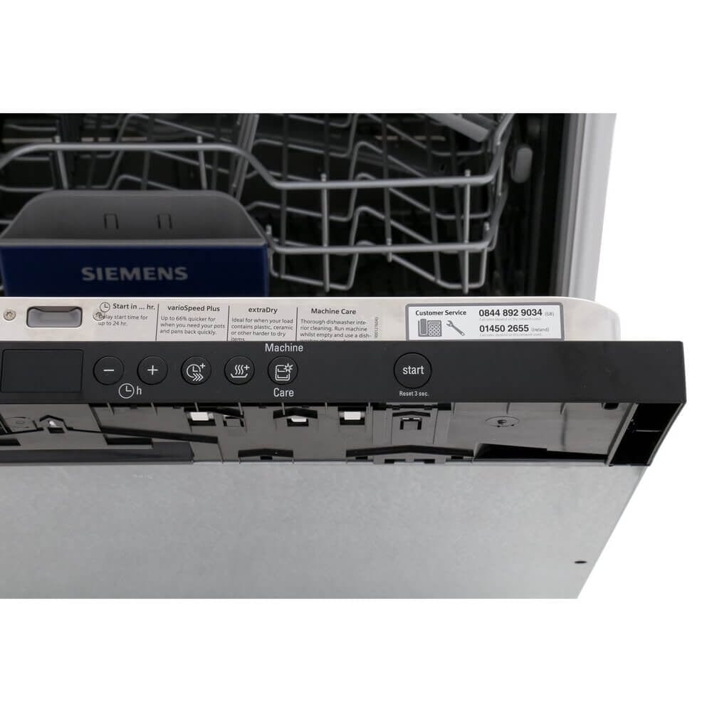 Siemens SN636X00KG Built In Fully Integrated Dishwasher Black Control Panel Place Settings - 13 - Atlantic Electrics - 39478434627807 