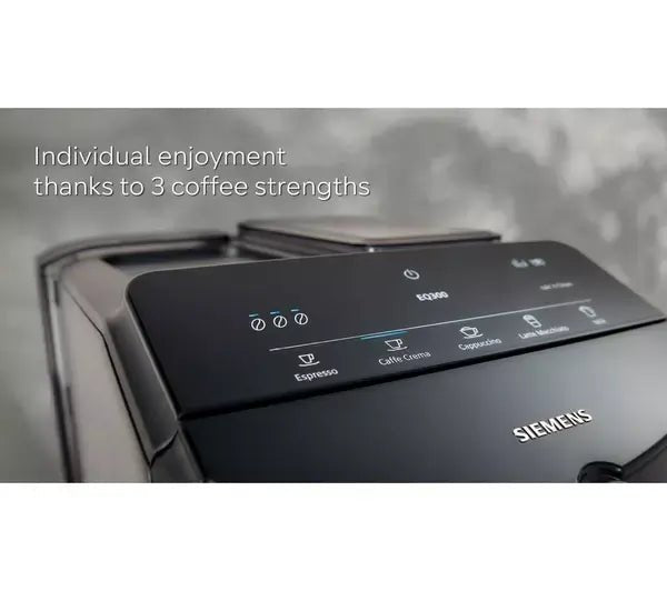 Siemens TF301G19 Bean to Cup Fully Automatic Freestanding Coffee Machine - Black | Atlantic Electrics
