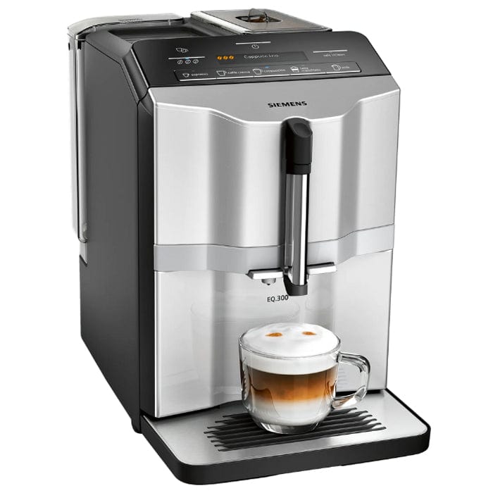 Siemens TI353201GB EQ.300 Freestanding Fully Automatic Bean to Cup Coffee Machine - Graphite Silver - Atlantic Electrics - 39478427386079 