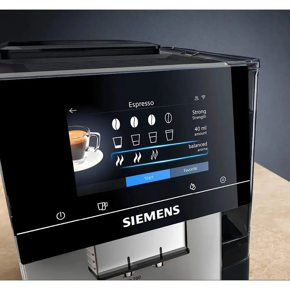 Siemens TP705GB1 EQ700 Home Connect Bean to Cup Fully Automatic Freestanding Coffee Machine, Graphite - Atlantic Electrics - 40157550280927 