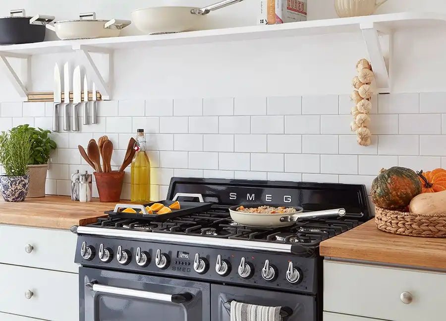 Smeg GRILLPLATE Griddle Hob and Cooker Accessory - 41cm Wide | Atlantic Electrics - 40452280156383 