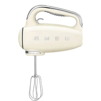 Thumbnail Smeg HMF01CRUK 50's Style Lightweight Electric Hand Mixer, Includes 2 Dough Hooks, 2 Optimus Whisks and 2 Wire Whisks - 40236846252255