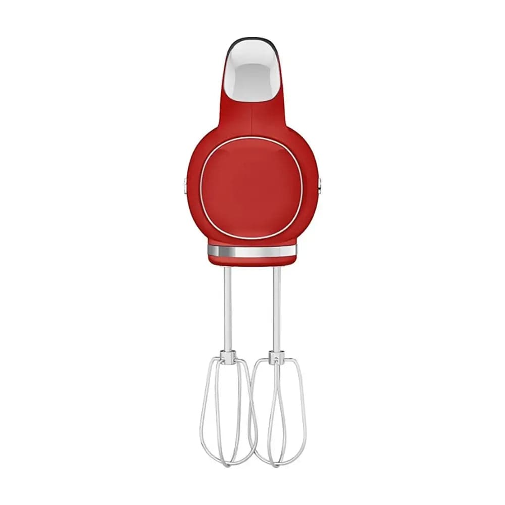 Smeg HMF01RDUK Retro Hand Mixer, 9 Speeds, 22cm Wide - Red | Atlantic Electrics - 39478435709151 