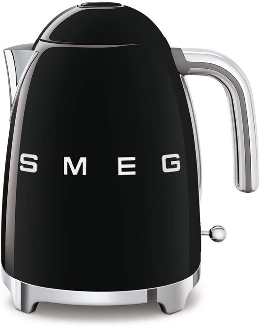 SMEG KLF03BLUK 1.7 Litre Retro Style Kettle - Black | Atlantic Electrics