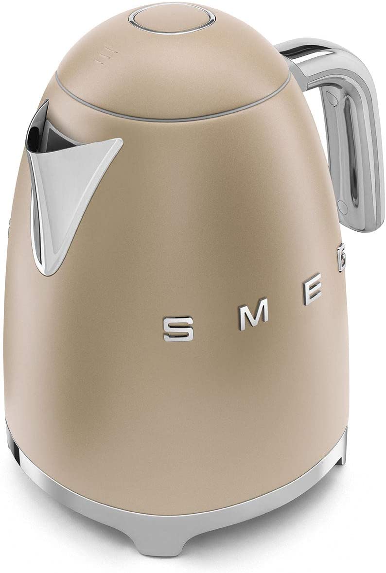 SMEG KLF03CHMUK 1.7 Litre Retro Style Kettle - Matte Champagne Gold | Atlantic Electrics - 39478433415391 