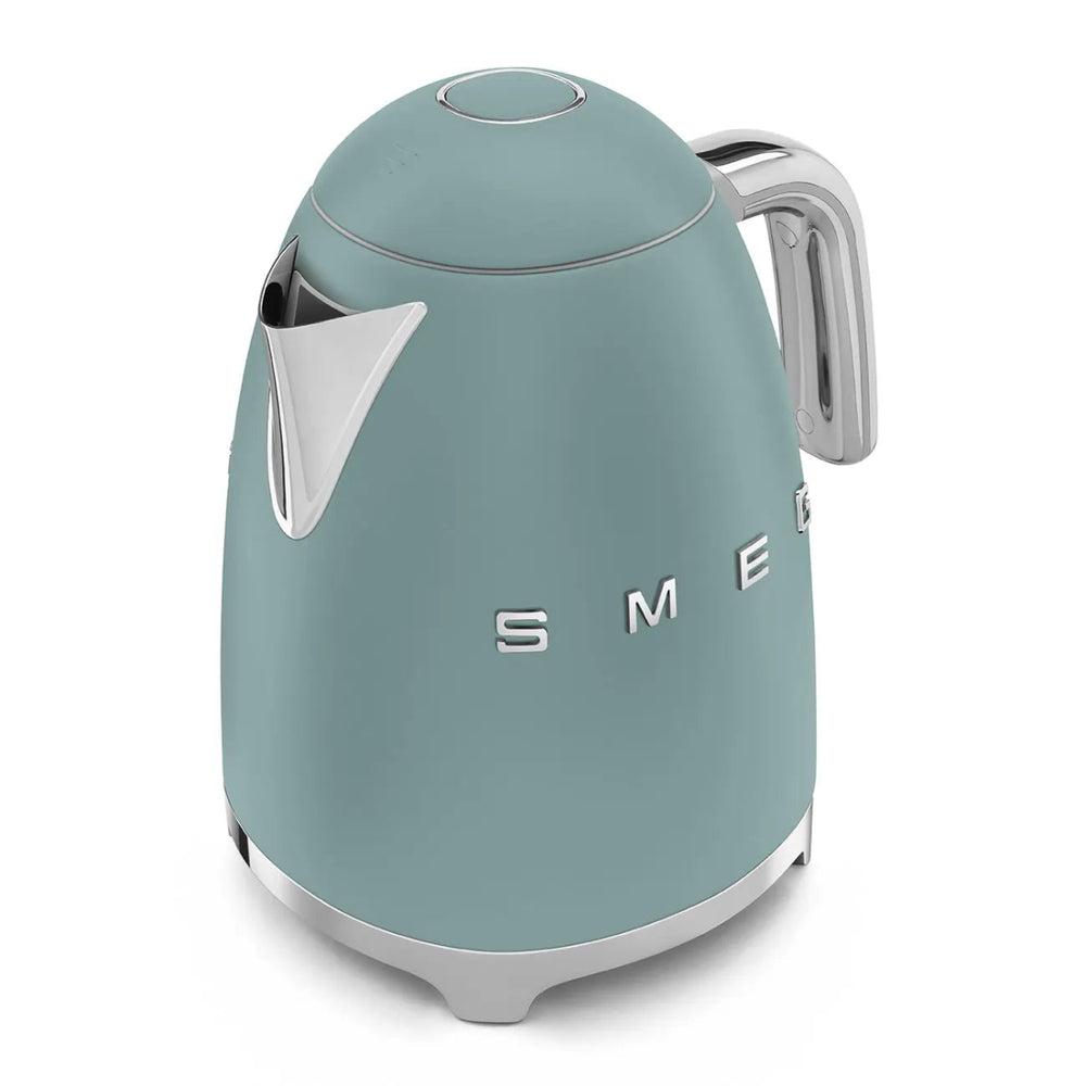 SMEG KLF03EGMUK 3kW 1.7 Litre 50s Style Cordless Kettle - Emerald Green | Atlantic Electrics - 41098355409119 