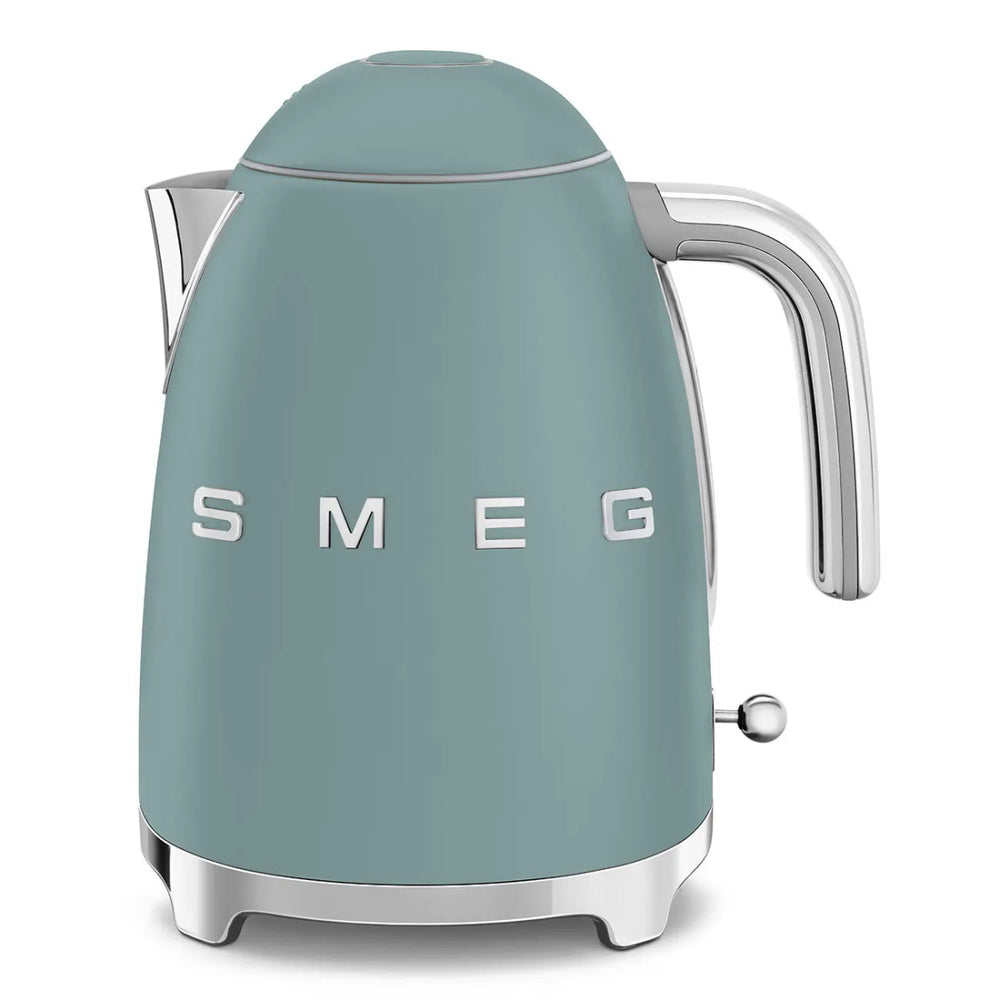 SMEG KLF03EGMUK 3kW 1.7 Litre 50s Style Cordless Kettle - Emerald Green | Atlantic Electrics - 41098355278047 