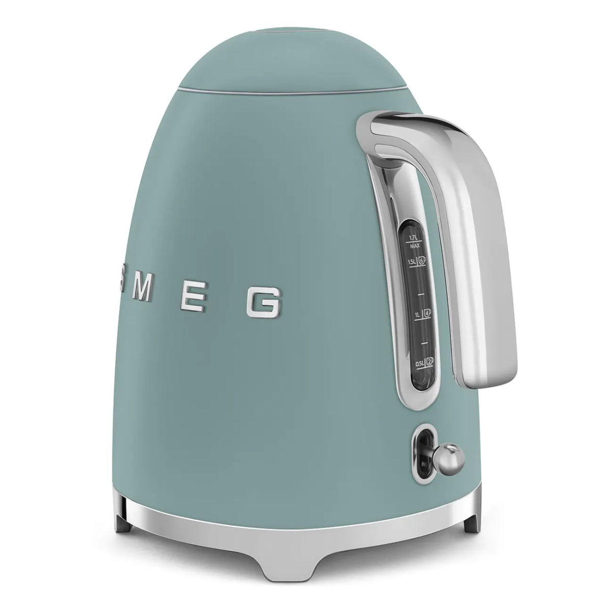 SMEG KLF03EGMUK 3kW 1.7 Litre 50s Style Cordless Kettle - Emerald Green | Atlantic Electrics