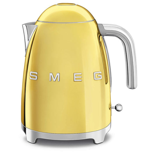 SMEG KLF03GOUK 1.7 Litre 50's Style Kettle, 22.6cm Wide - Gold | Atlantic Electrics