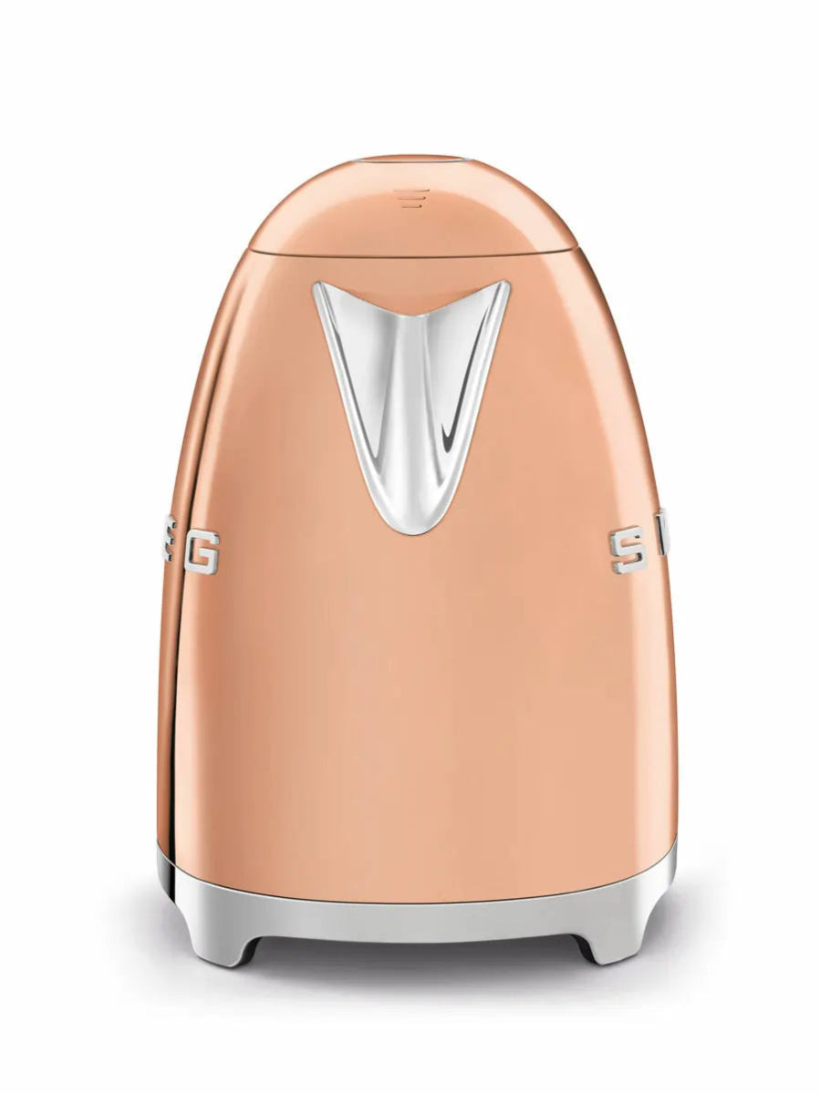 SMEG KLF03RGUK 1.7 Litre 50's Style Kettle, 22.6cm Wide - Rose Gold | Atlantic Electrics