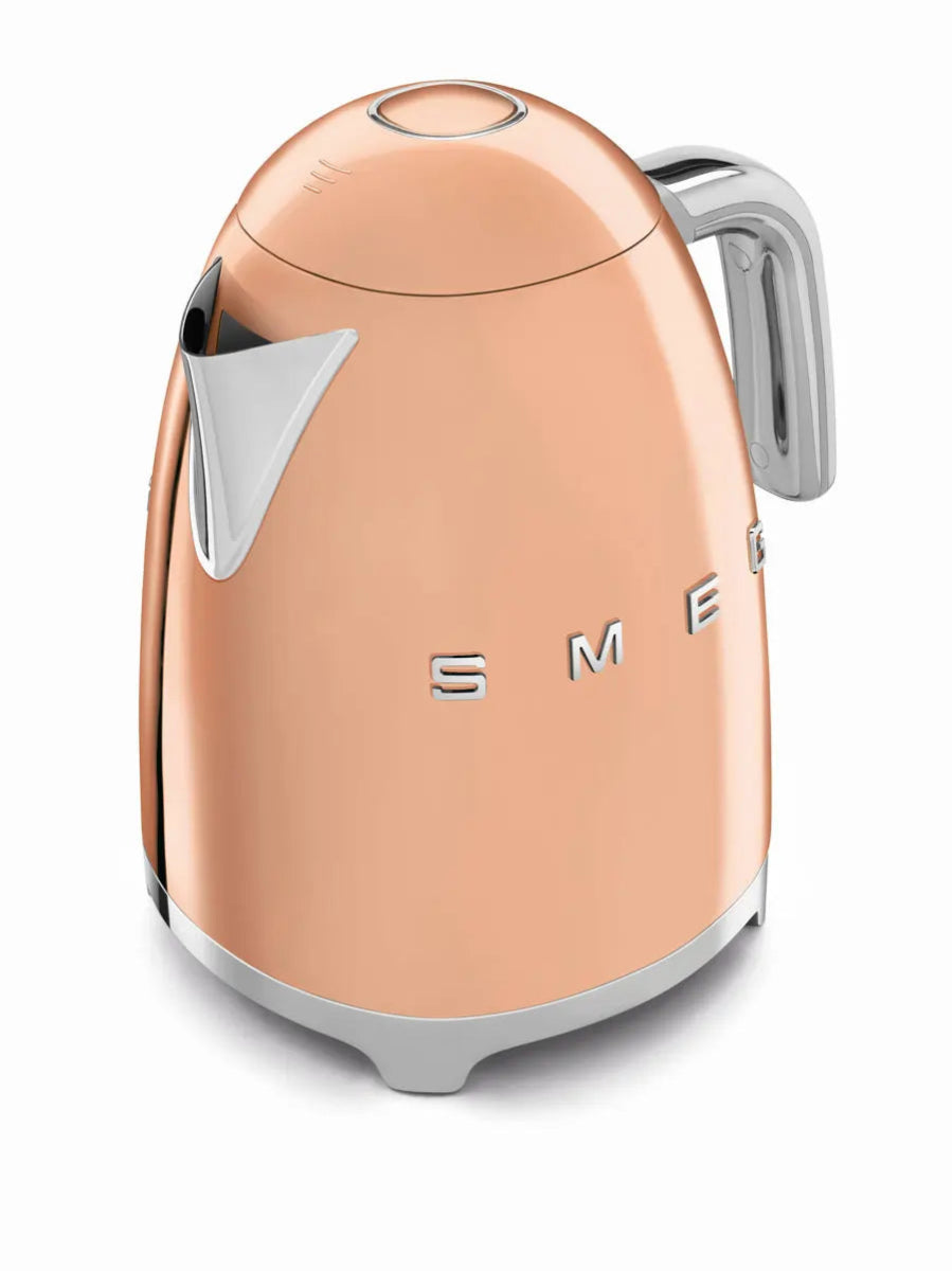 SMEG KLF03RGUK 1.7 Litre 50's Style Kettle, 22.6cm Wide - Rose Gold | Atlantic Electrics