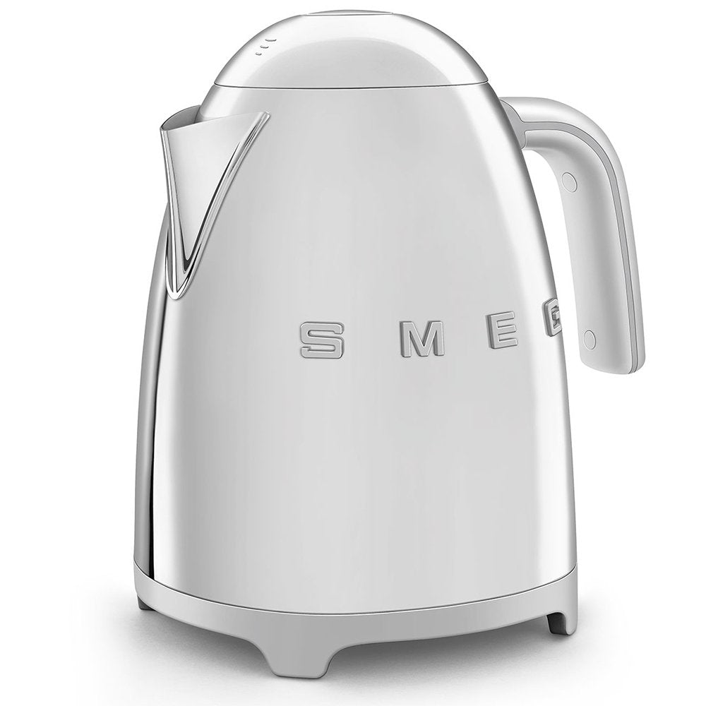 Smeg KLF03SSUK 1.7 Litre 50's Style Kettle, 22.6cm Wide - Stainless Steel | Atlantic Electrics - 39478437609695 