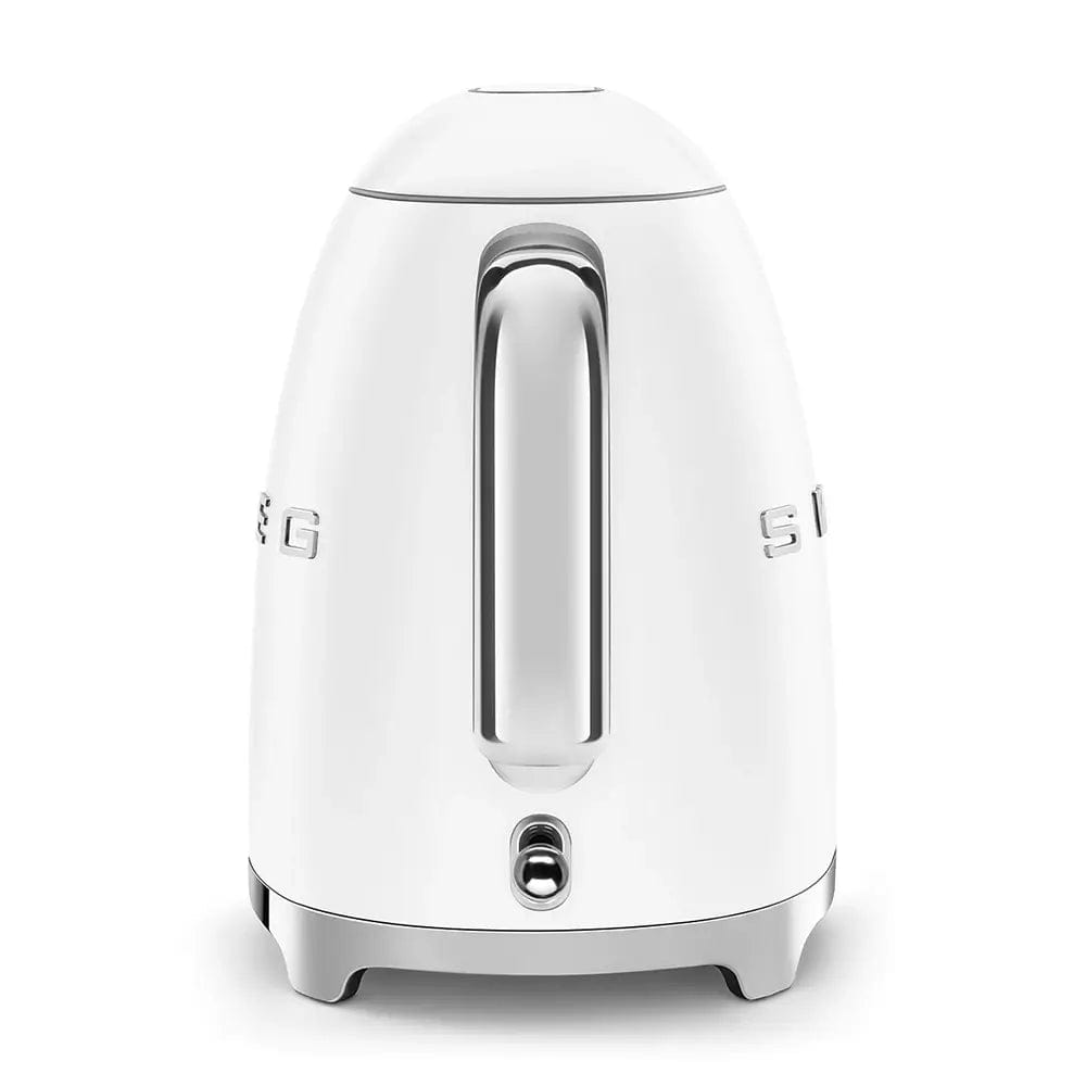 Smeg KLF03WHMUK 1.7 Litre 50's Style Kettle, 22.6cm Wide - Matte White | Atlantic Electrics - 39478439772383 