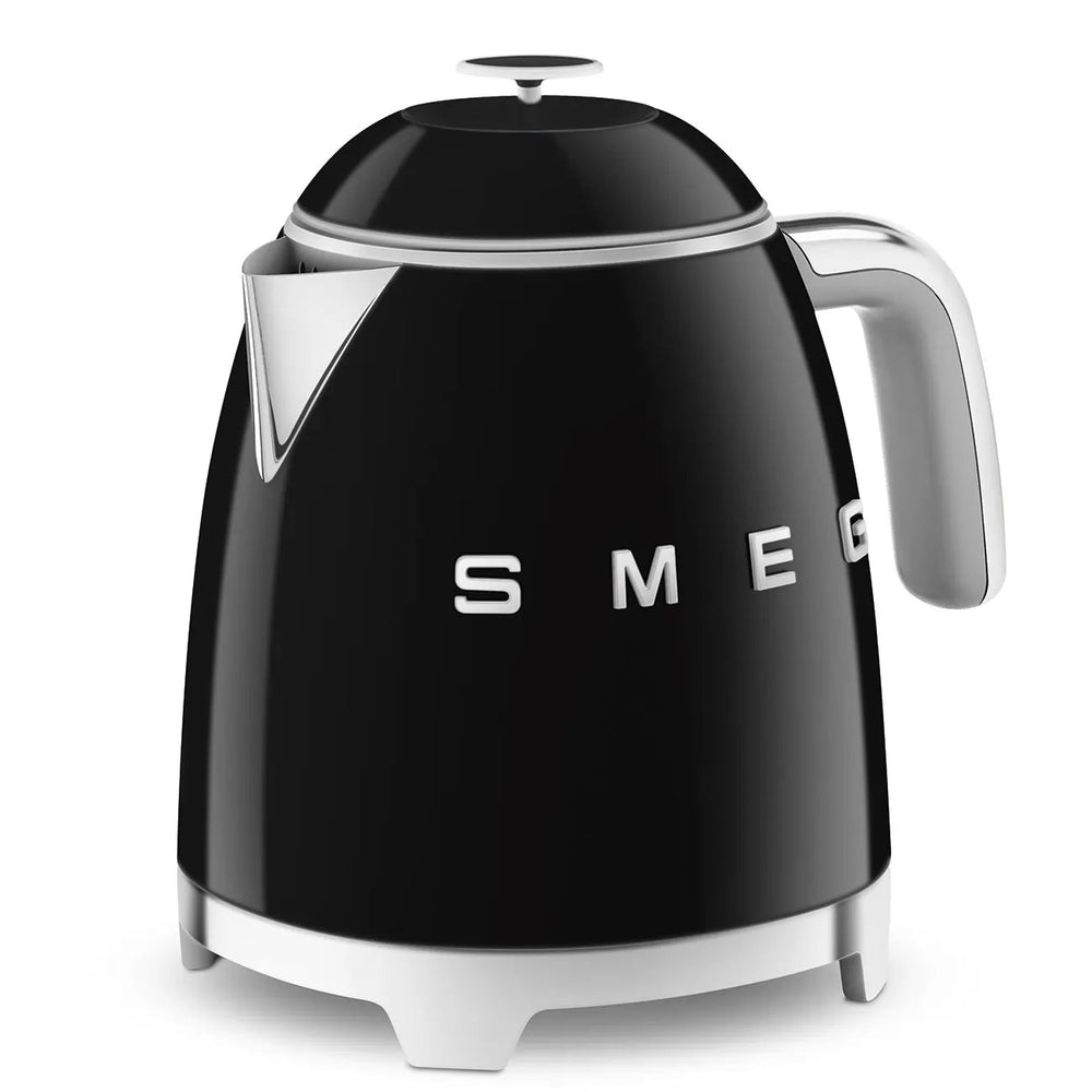 Smeg KLF05BLUK 0.8L Mini Kettle Black, Retro 50's Style, Anti-Slip Base, Auto Shut Off, 1400W | Atlantic Electrics - 40182537781471 