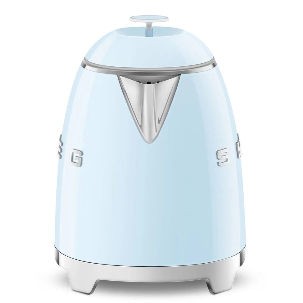 Smeg KLF05PBUK 0.8L Mini Kettle Pastel Blue, Retro 50's Style, Anti-Slip Base, Auto Shut Off, 1400W | Atlantic Electrics - 40179412467935 