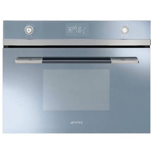 Smeg SF4120VCS 41 Litre 'Linea' Compact Combination Steam Oven, 59.7cm Wide - Silver | Atlantic Electrics