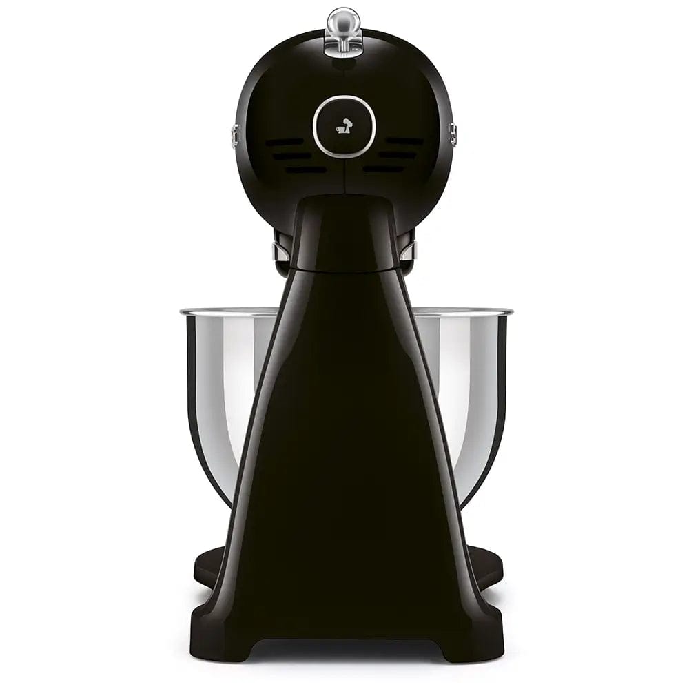 Smeg SMF03BLUK 50's Style Stand Mixer, 4.8 Litre Bowl Capacity, 10 Speeds, 40.5cm Wide - Black | Atlantic Electrics - 39478450290911 