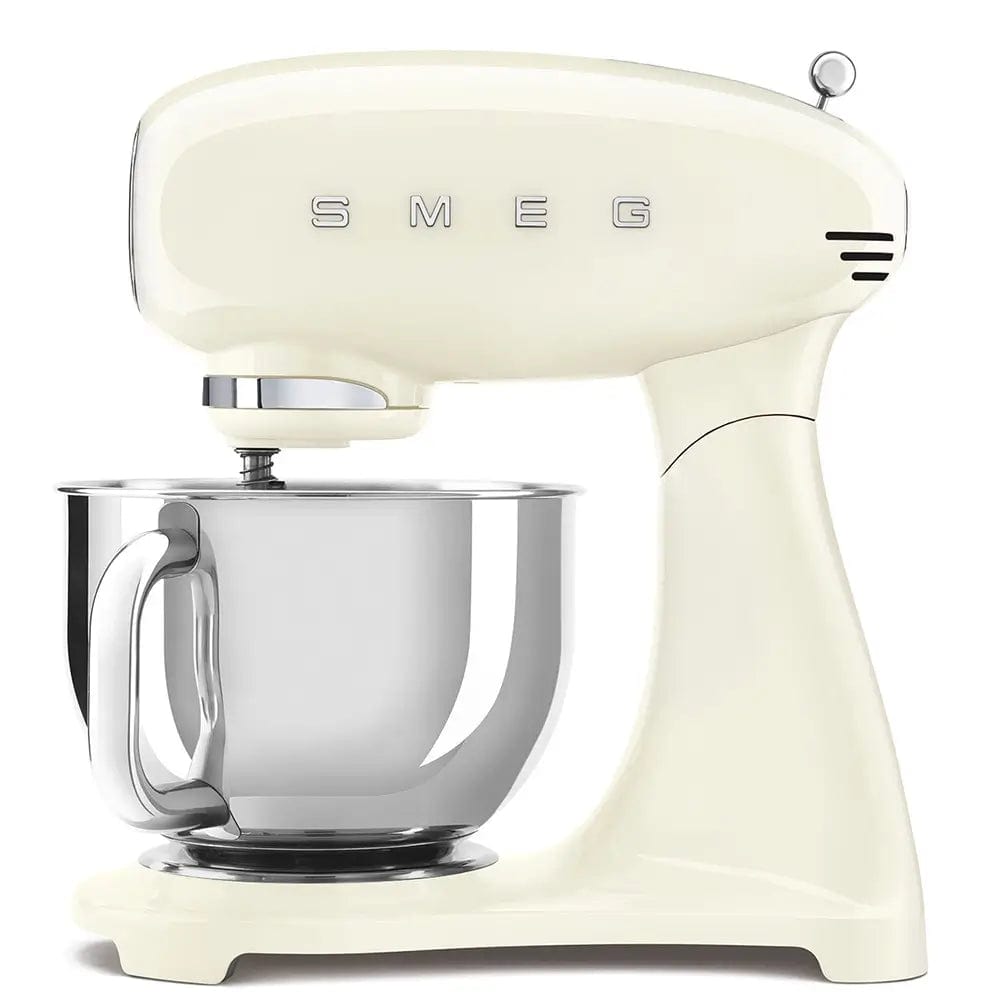 Smeg SMF03CRUK 50's Style Stand Mixer, 4.8 Litre Bowl Capacity, 10 Speeds, 40.5cm Wide - Cream | Atlantic Electrics - 39478450454751 