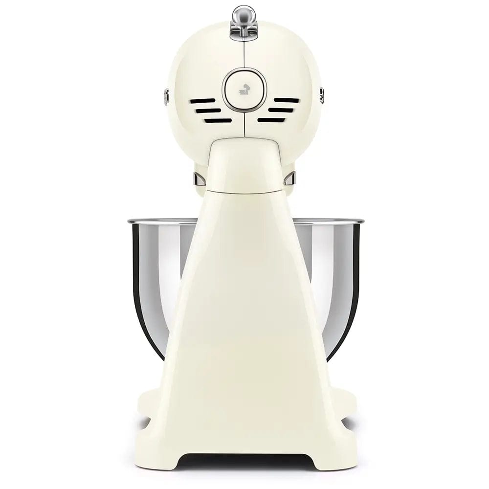 Smeg SMF03CRUK 50's Style Stand Mixer, 4.8 Litre Bowl Capacity, 10 Speeds, 40.5cm Wide - Cream | Atlantic Electrics - 39478450618591 