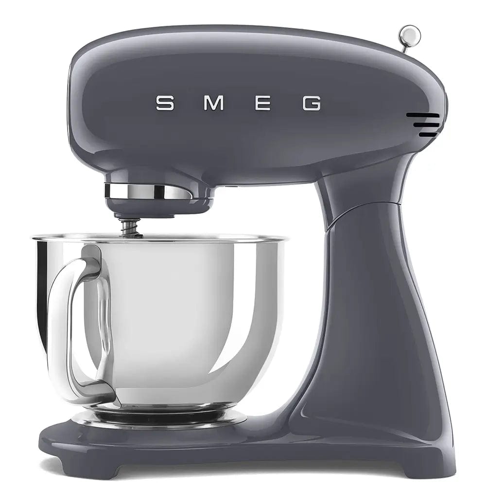Smeg SMF03GRUK 50's Style Stand Mixer, 4.8 Litre Bowl Capacity, 10 Speeds, 40.5cm Wide - Slate Grey - Atlantic Electrics - 39478450028767 