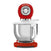 Thumbnail Smeg SMF03RDUK 50's Style Stand Mixer, 4.8 Litre Bowl Capacity, 10 Speeds, 40.5cm Wide - 39478452682975
