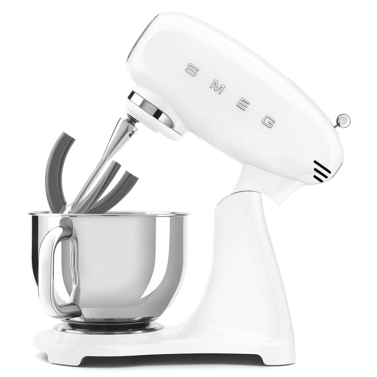 Smeg SMF03WHUK 4.8 Litre 50's Style Stand Mixer - White | Atlantic Electrics