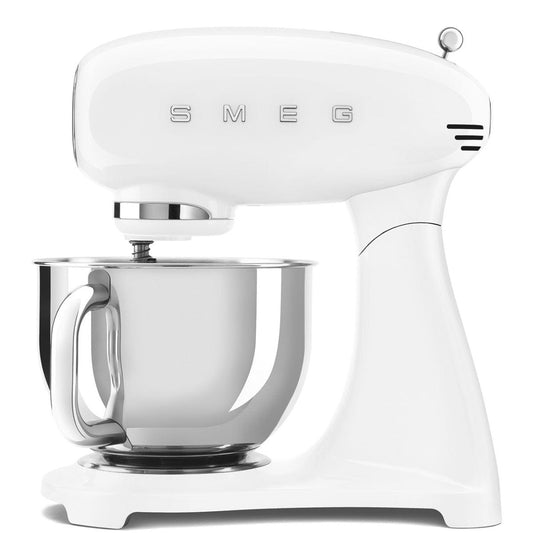 Smeg SMF03WHUK 4.8 Litre 50's Style Stand Mixer - White | Atlantic Electrics