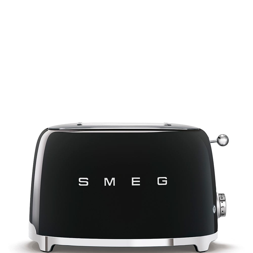 SMEG TSF01BLUK 2-Slice Toaster - Black - Atlantic Electrics