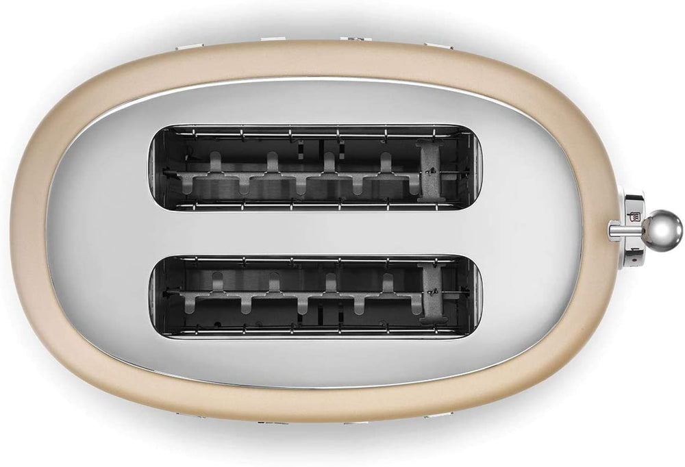 SMEG TSF01CHMUK 2-Slice Toaster - Matte Champagne Gold | Atlantic Electrics - 39478451273951 