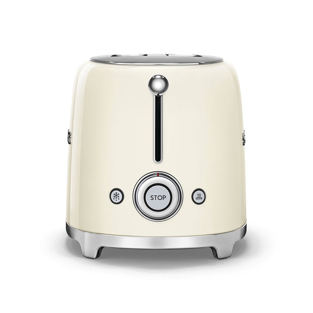 SMEG TSF01CRUK 50's Style 2 Slice Toaster, 31cm Wide - Cream | Atlantic Electrics - 39478449995999 