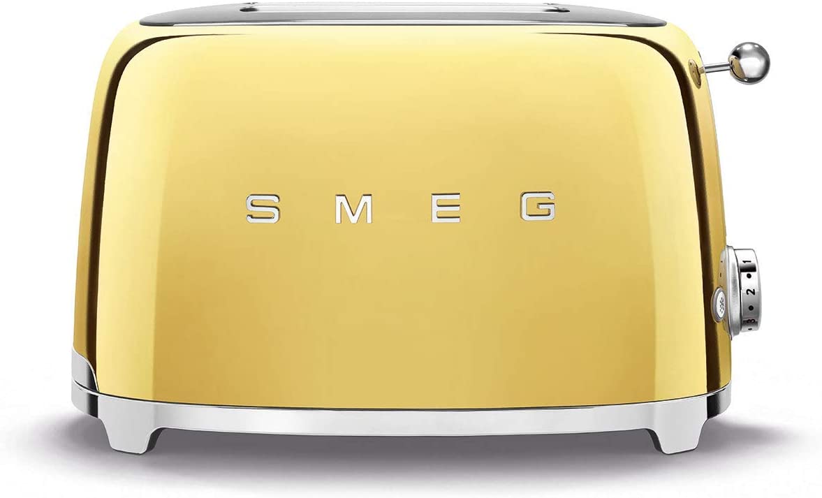 SMEG TSF01GOUK 2-Slice Toaster - Gold | Atlantic Electrics