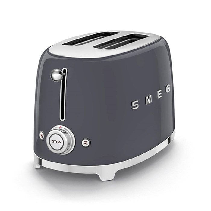 SMEG TSF01GRUK 2 Slice Toaster - Slate Grey - Atlantic Electrics - 39478449733855 