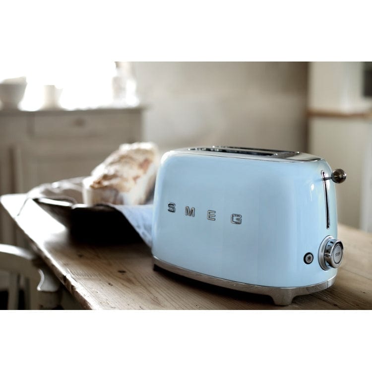 SMEG TSF01PBUK 2-Slice Toaster - Pastel Blue | Atlantic Electrics