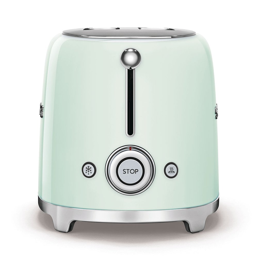 SMEG TSF01PGUK 50's Style 2 Slice Toaster, 31cm Wide - Pastel Green | Atlantic Electrics - 39478451798239 