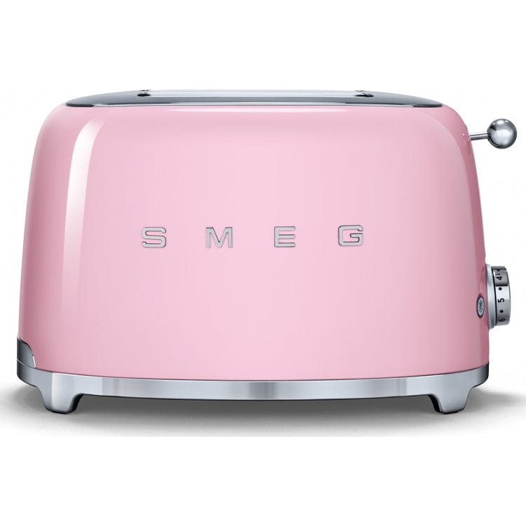 SMEG TSF01PKUK 2-Slice Toaster - Pink | Atlantic Electrics