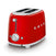 Thumbnail SMEG TSF01RDUK 31cm Wide 50's Style 2 Slice Toaster - 39478451077343