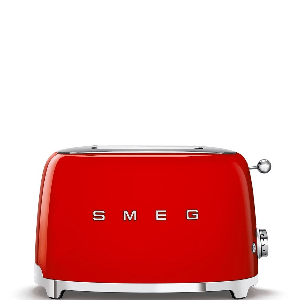 SMEG TSF01RDUK 31cm Wide 50's Style 2 Slice Toaster - Red | Atlantic Electrics