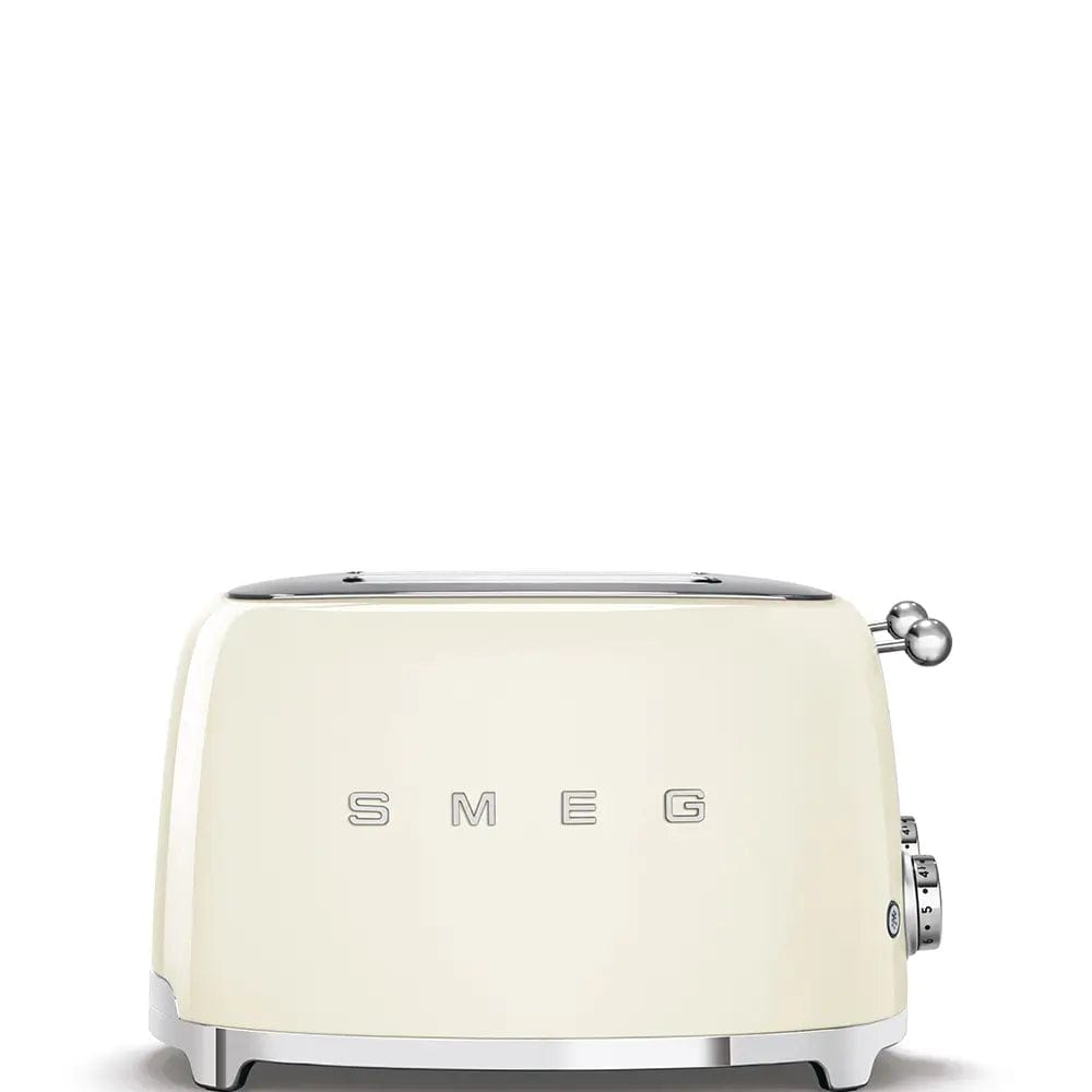 Smeg TSF03CRUK 50's Style Toaster, 4 Slice, 30cm Wide - Cream - Atlantic Electrics - 39478451372255 