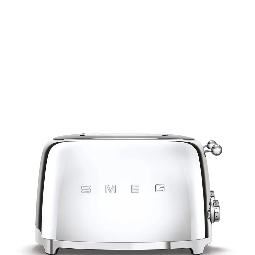 Smeg TSF03SSUK 50's Style Toaster, 4 Slice, 30cm Wide - Steel - Atlantic Electrics - 39478452879583 