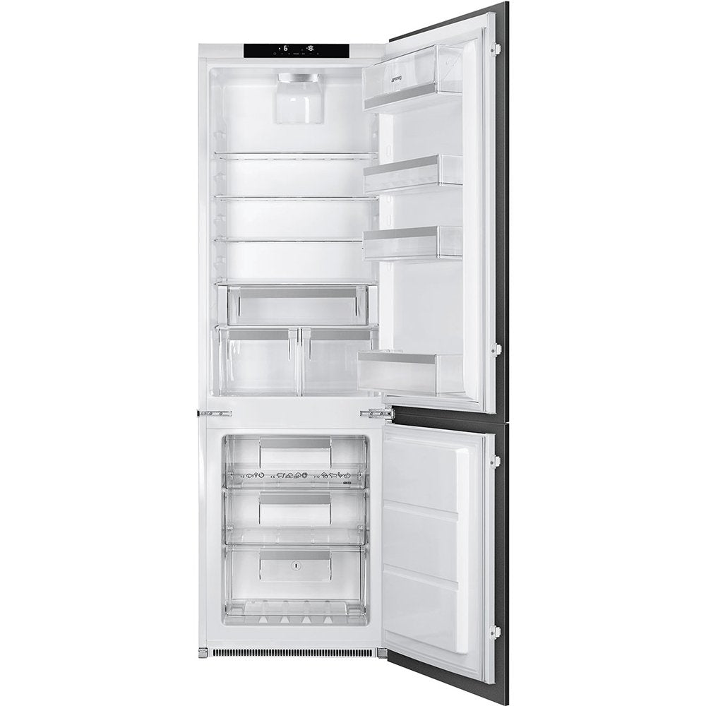 Smeg UKC8174N3E 254 Litre Built-In Universal Refrigerator Freezer 70/30 Split, 54.8cm Wide - White - Atlantic Electrics - 39478452715743 