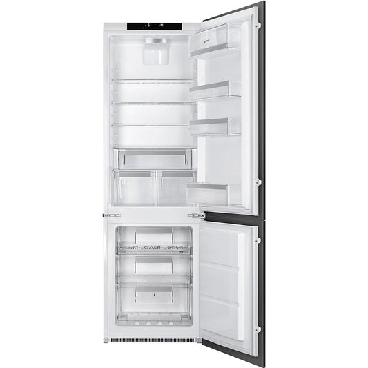 Smeg UKC8174N3E 254 Litre Built-In Universal Refrigerator Freezer 70/30 Split, 54.8cm Wide - White | Atlantic Electrics