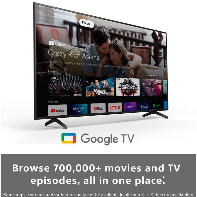 Sony Bravia KD55X81J (2021) LED HDR 4K Ultra HD Smart Google TV, 55 inch with Freeview HD-Freesat HD & Dolby Atmos, Black | Atlantic Electrics