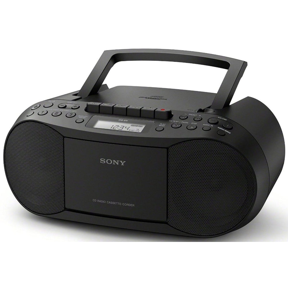 Sony CFDS70BCEK Cass-CD-Radio Boom Box 2 x 1.7w RMS 30 Radio Presets | Atlantic Electrics - 39478463791327 