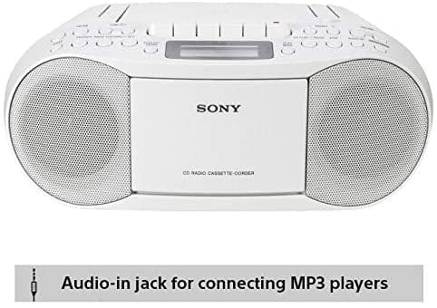 Sony CFDS70WCEK Tape-CD-Radio Boom Box 2 x 1.7w RMS 30 Radio Presets | Atlantic Electrics - 39478465724639 