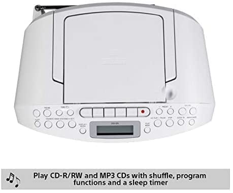 Sony CFDS70WCEK Tape-CD-Radio Boom Box 2 x 1.7w RMS 30 Radio Presets | Atlantic Electrics - 39478465790175 