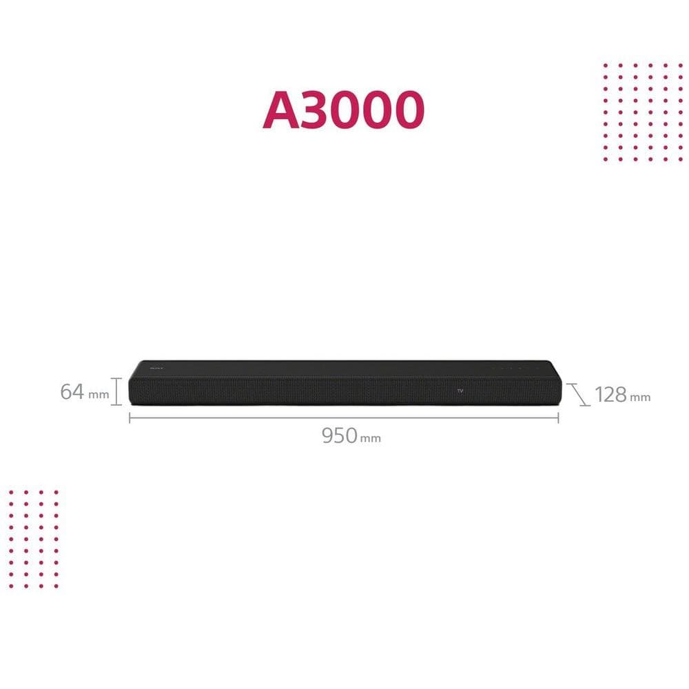 Sony HTA3000CEK 3.1 ch Soundbar Black - Atlantic Electrics - 39478465560799 