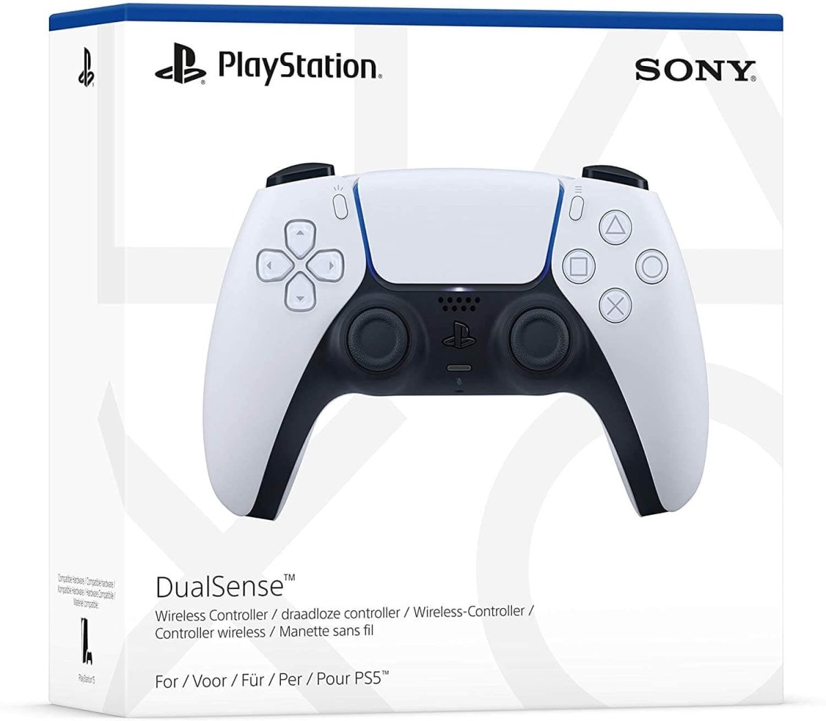 Sony PlayStation 5 PS5 DualSense Wireless Controller - White | Atlantic Electrics