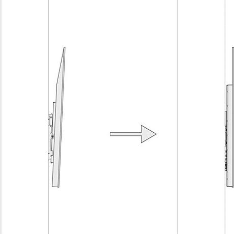 Sony SUWL850 Wall Mount Bracket For Sony Bravia TVs - with swivel function and easy access to connections - Black | Atlantic Electrics - 40776479441119 