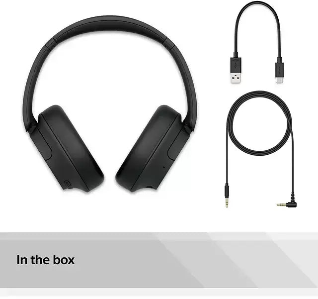 Sony WH-CH720 Noise Cancelling Bluetooth Wireless On-Ear Headphones with Mic/Remote, Black - Atlantic Electrics - 39709288300767 