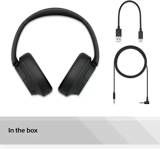 Sony WH-CH720 Noise Cancelling Bluetooth Wireless On-Ear Headphones with Mic/Remote, Black | Atlantic Electrics